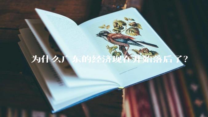 为什么广东的经济现在开始落后了？